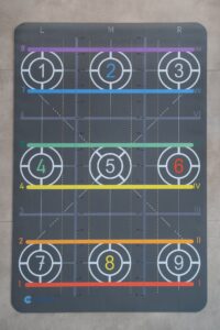 Oefenmat met markeringen – klein formaat – 120 x 180 cm